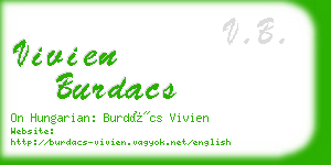 vivien burdacs business card